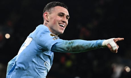 Phil Foden’s sublime hat-trick helps Manchester City cruise past Aston Villa
