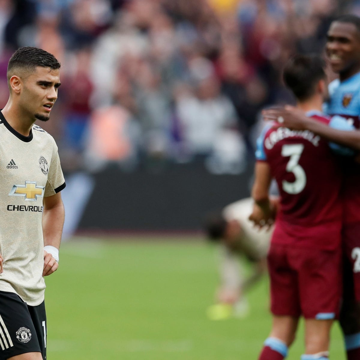 West Ham 2 0 Manchester United Premier League As It