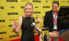Kirsten Dunst arrives for the world premiere of "Civil War," at the Paramount Theatre during the South by Southwest Film Festival, Thursday, March 14, 2024, in Austin, Texas. (Photo by Jack Plunkett/Invision/AP)