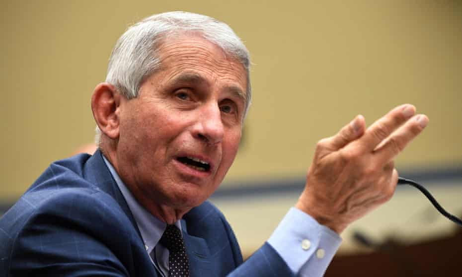 Fauci told the hearing: ‘We hope that by the time we get into late fall and early winter, we will have in fact a vaccine that we can say that would be safe and effective.’