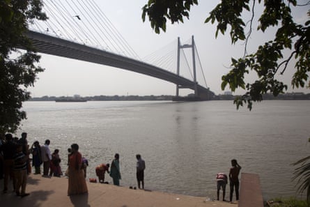 The Ganges is seen from a tourist spot in Kolkata.