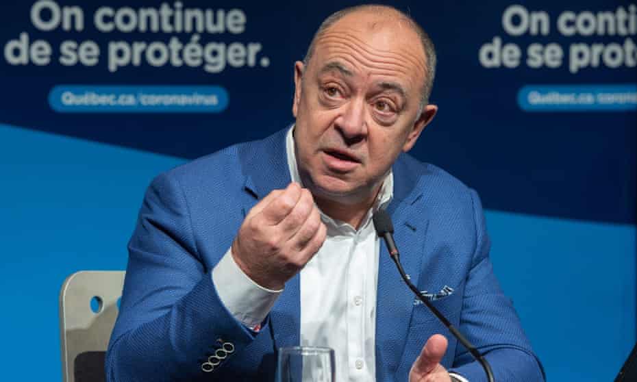 Quebec’s health minister, Christian Dubé