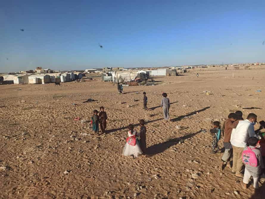 Yemen'deki 300'den fazla ailenin savaştan kaçmak için kaçtığı Mafraq mülteci kampı.