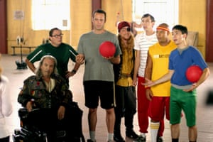 Rip Torn with O'Houlihan Patches in the 2004 Dodgeball movie