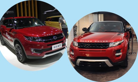 A court in Beijing rules that five features of the Range Rover Evoque (right) were replicated in Jiangling Motor Corporation’s Landwind X7. 