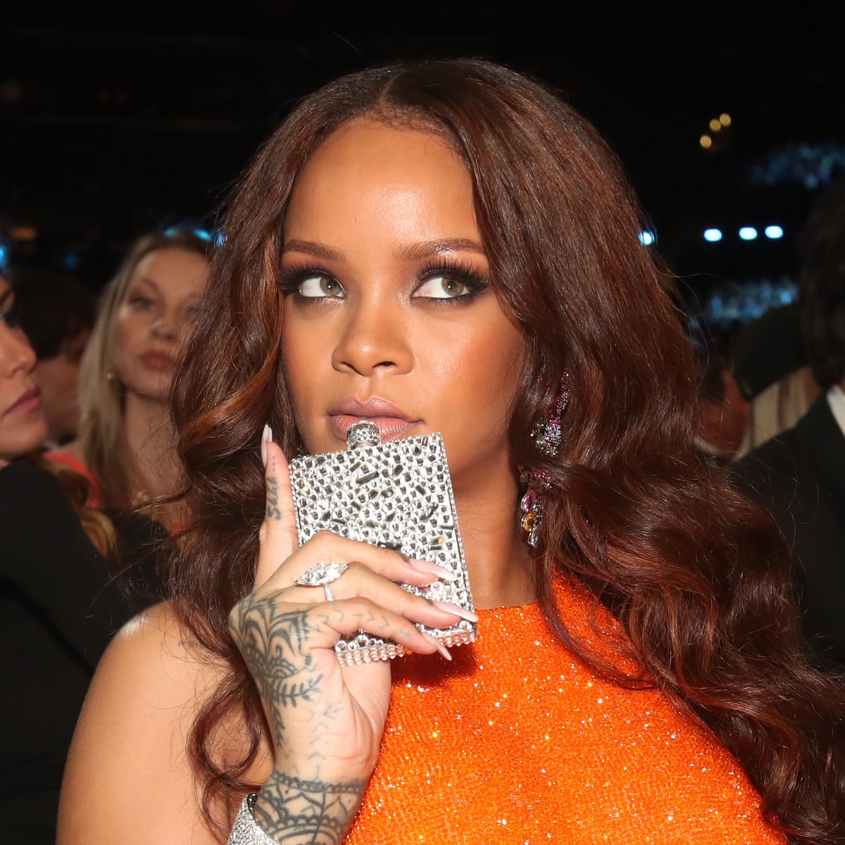 Rihanna Drinks It All In Adele Shares The Honours The Best Memes Of The Grammys Music The Guardian