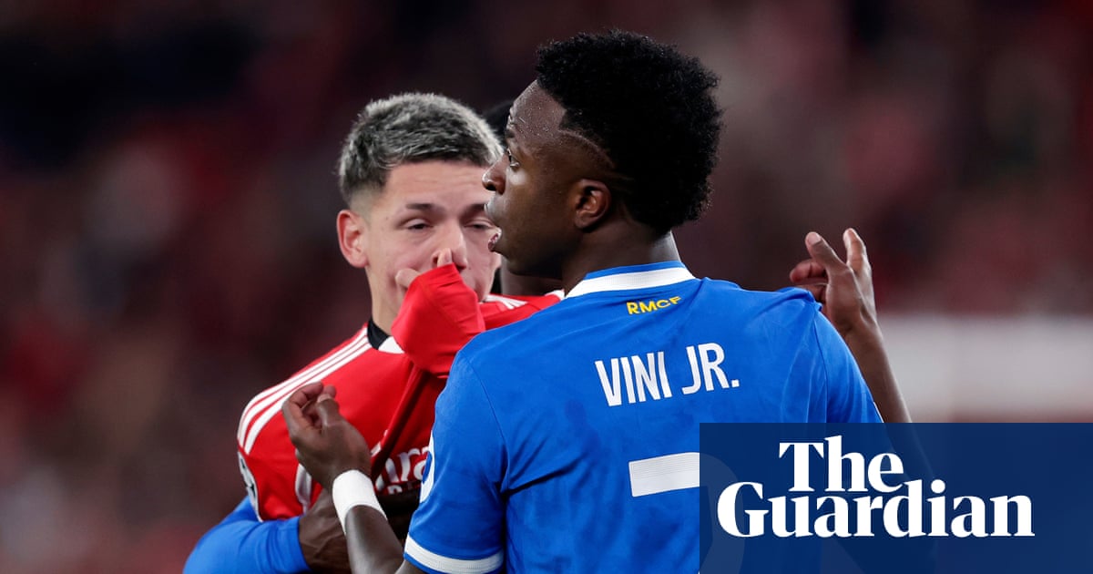 Vinícius Júnior takes aim at racist ‘cowards’ after Benfica’s defeat by Real Madrid