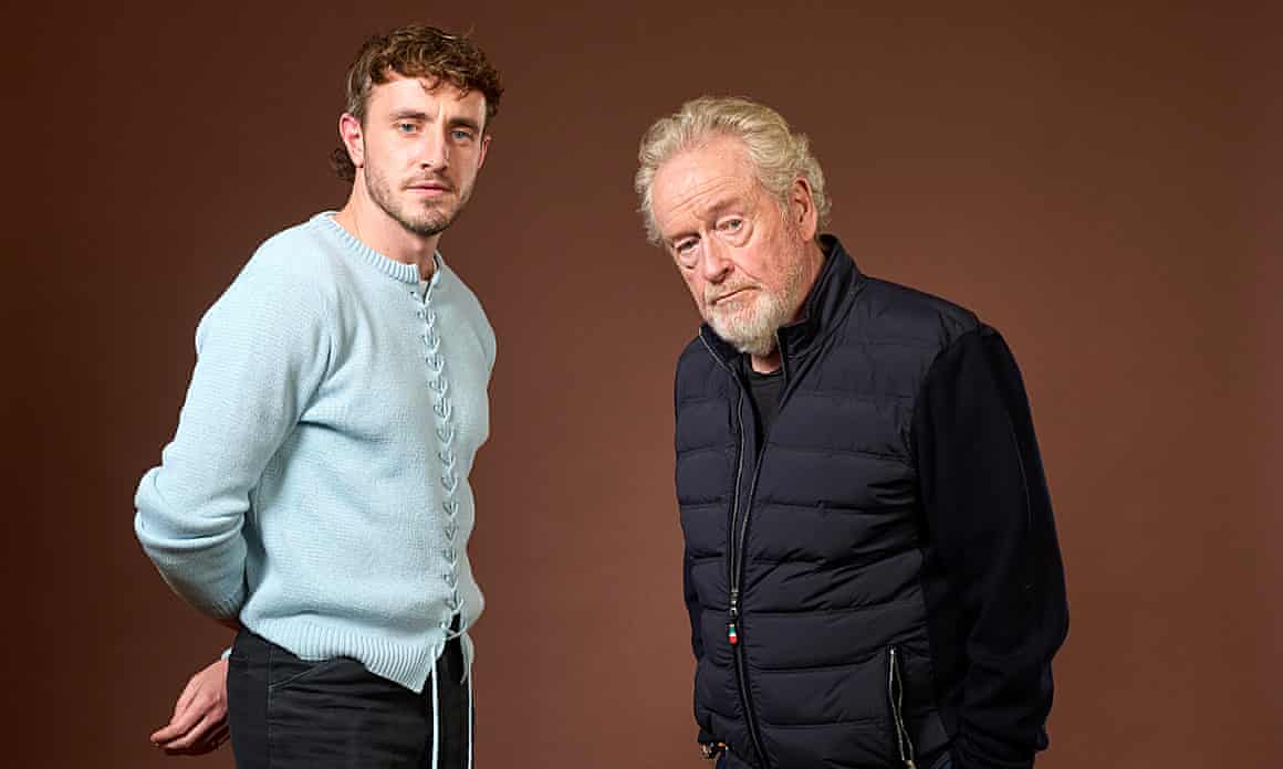 Paul Mescal and Ridley Scott.