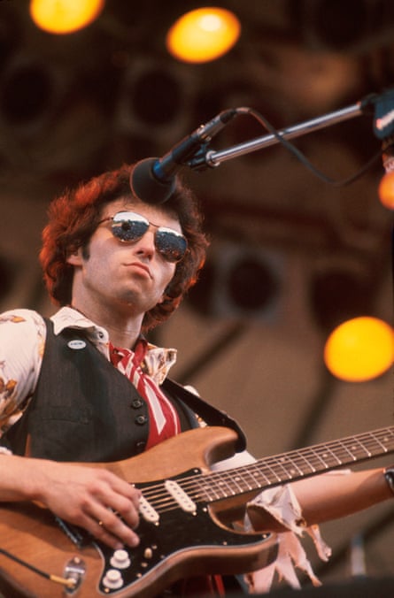 Nils Lofgren performing in 1976