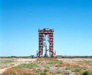 Launch Pad and Gantry with Hermes A-1 Rocket – V2 Launch Complex 33, White Sands missile range, New Mexico in 2006