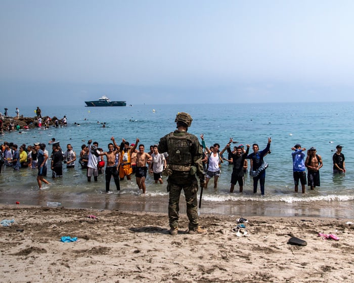 Ceuta Crisis: 60,000 Migrants Flood Spanish Enclave Amid Allegations of Human Trafficking
