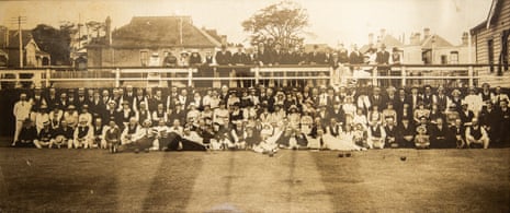 The opening of the green at Petersham Bowling Club in November 1920.