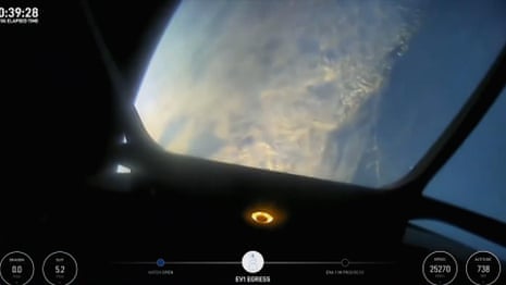 'A perfect world': Billionaire's helmet cam shows moment of first ever private spacewalk - video