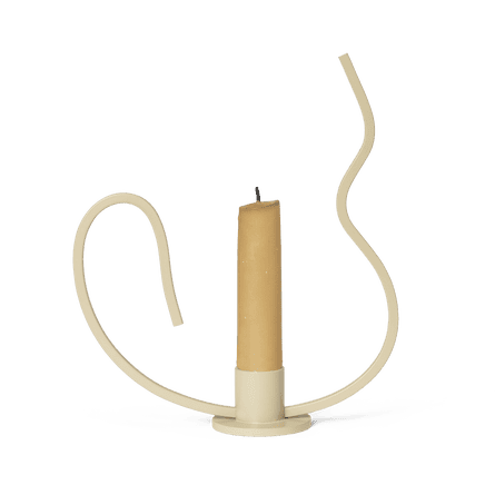 fermLIVING AW24 ValseCandleHolder Low Cashmere 1104269432 2