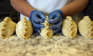 Making Cornish pasties
