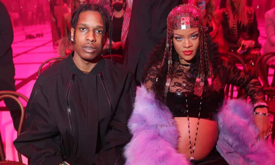 A$AP Rocky and Rihanna in February.
