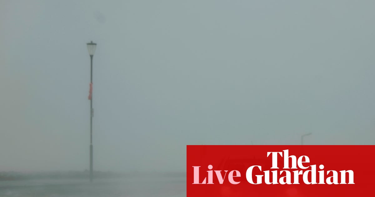 Storm Amy live updates: danger to life warning in UK and Ireland after one killed and hundreds of thousands of homes without power