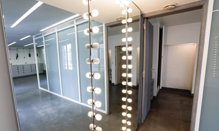 The 50 m2 dressing room located within the late Karl Lagerfeld’s Paris apartment