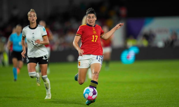 Lucía García in action against Germany