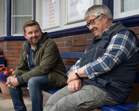 ‘Christ, how lucky am I?’ … Fisher with Greg McHugh in BBC sitcom Only Child