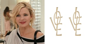 Samantha Jones-inspired gold LOVE stud earrings, £5.99, newlook.com.