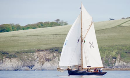 Sailing on the Mascotte from Charlestown’s historic harbour in Cornwall