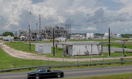 ]The Denka, formerly DuPont, factory in Reserve, Louisiana, in August 2021. The lawsuit also calls for a moratorium on the construction of new plants and the extension of existing facilities in St James parish.
