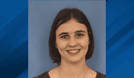 a woman with short dark hair