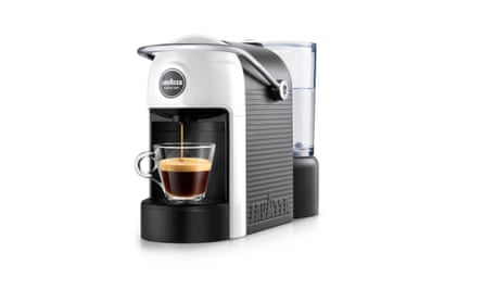 White and black Lavazza Jolie Evo coffee machine