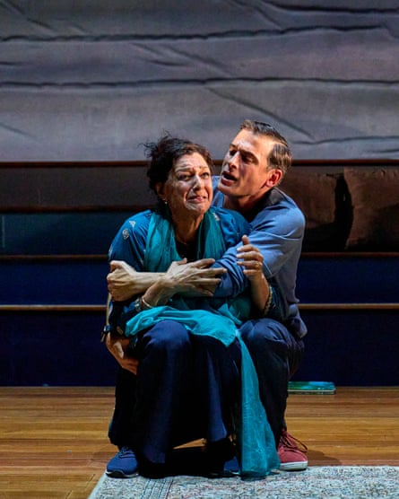 Meera Syal and Marc Elliott in A Tupperware of Ashes.