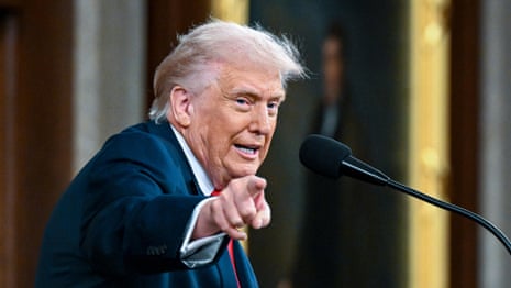 Trump delivering the State of the Union address