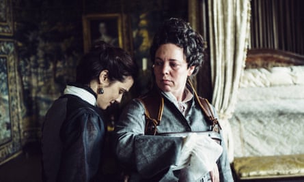 Rachel Weisz and Olivia Colman in The Favourite (2018).