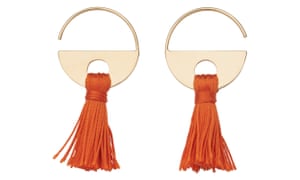 Whistles tassle hoop earring.