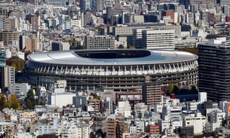 The National Stadium, the main venue of the Tokyo 2020 Olympics, which has been delayed by a year.