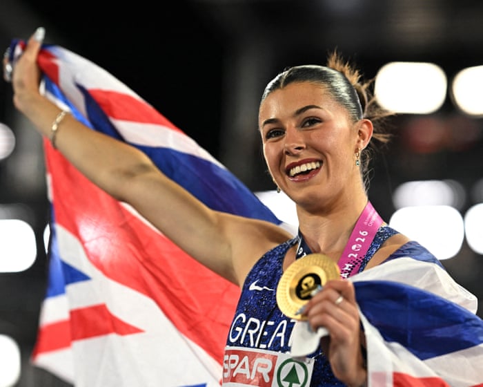 Britain’s Amy Hunt powers to emphatic 100m European gold to thrill home crowd — image supplied by The Guardian Sport's feed