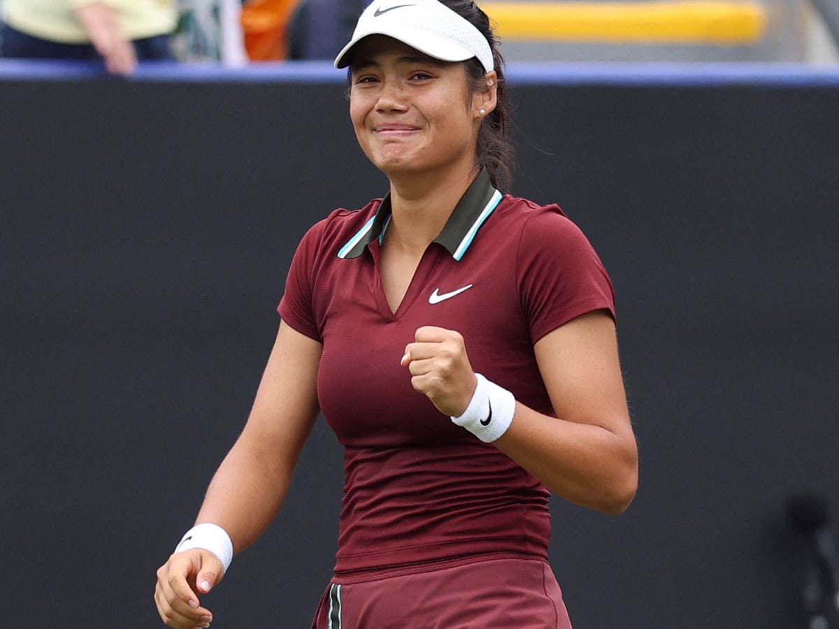 Emma Raducanu fights back tears after battling win over Ann Li at Eastbourne  | Emma Raducanu | The Guardian