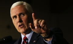Battleground State Of Ohio Key To Winning Presidency For Candidates<br>MARIETTA, OH - OCTOBER 25: Republican Vice Presidential Candidate Mike Pence speaks at a rally on October 25, 2016 in Marietta, Ohio. Ohio has become one of the key battleground states in the 2016 presidential election with both candidates or their surrogates making weekly visits to the Buckeye State. Unlike other parts of America, Ohio has both a rapidly aging and declining population as well as a high degree of residents without a college education. (Photo by Spencer Platt/Getty Images)