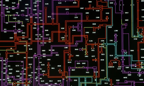 An elaborate system of interconnecting colours reveal the power supply graph