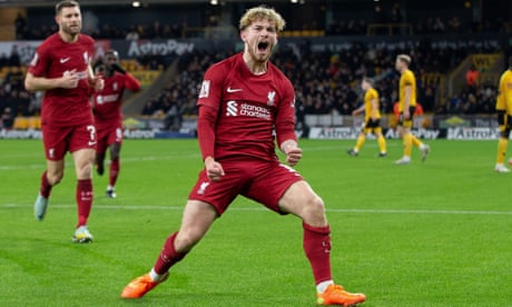 Liverpool edge Wolves in FA Cup replay thanks to Harvey Elliott’s stunner