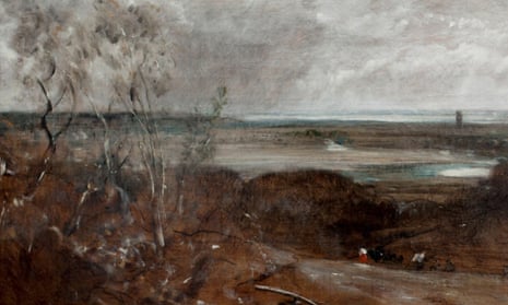 ‘The land of shadows wilt thou trace’ … detail from John Constable’s landscape Dedham From Langham (1813)