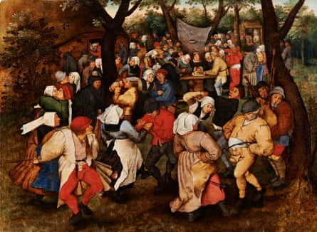 Pommes de terre animées… Pieter Brueghel le Jeune, Danse de mariage en plein air.