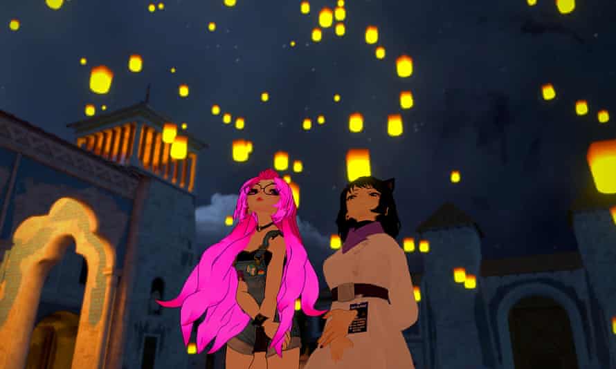 ‘A very curious example of form reflecting content’: We Met in Virtual Reality, which was filmed entirely inside a VR server.