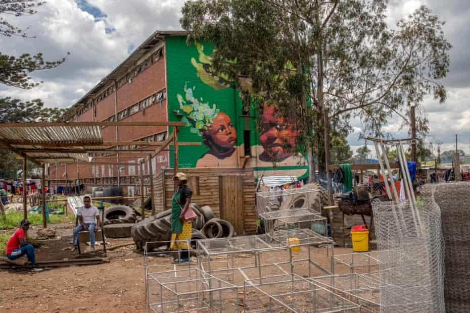 A mural by Rafael Gerlach in Mbare.