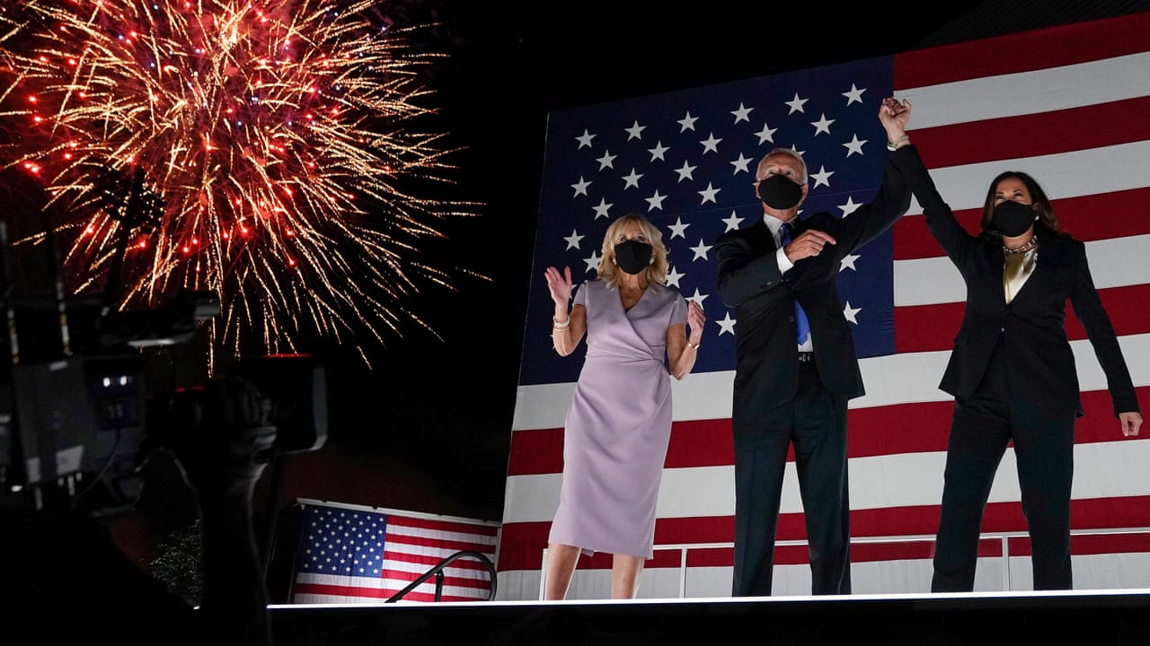 Dnc 2020 From Emotional Speeches Backing Biden To Fiery Warnings On Trump Video Highlights Us News The Guardian