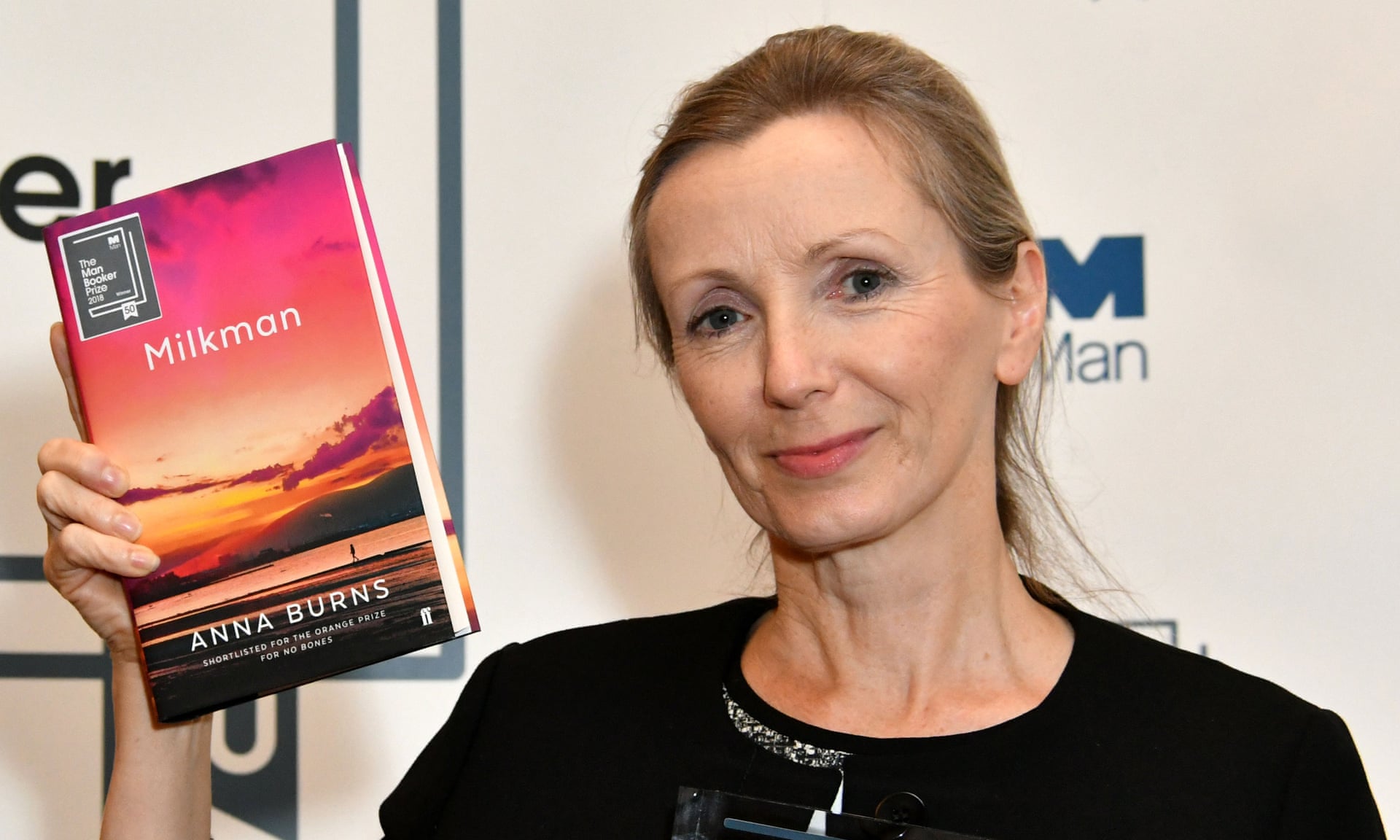 Anna Burns Wins Man Booker Prize For “Incredibly Original” Milkman by Alison Flood and Claire Armitstead for The Guardian Anna Burns Wins Man Booker Prize For “Incredibly Original” Milkman by Alison Flood and Claire Armitstead for The Guardian