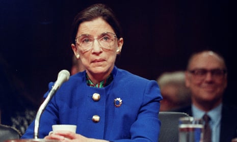 Ruth Bader Ginsburg during her confirmation hearing in Washington, 1993.