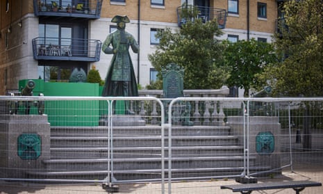 The statue of Peter the Great  in Deptford, south London