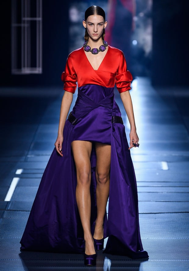 Fendi makes bid for Oscars red carpet with high-drama evening wear | Paris fashion week | The Guardian