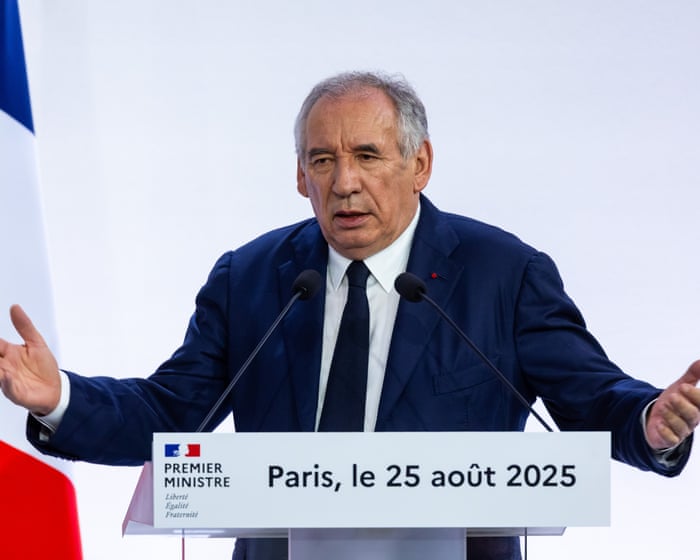 French prime minister to face potential ousting in high-stakes confidence vote