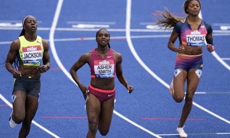 Dina Asher-Smith wins the women's 100m in the Diamond League at the Alexander Stadium.